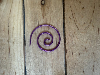 Mountaintop Yarn Royal Amethyst Stardust Spiral Cable Needles Needles