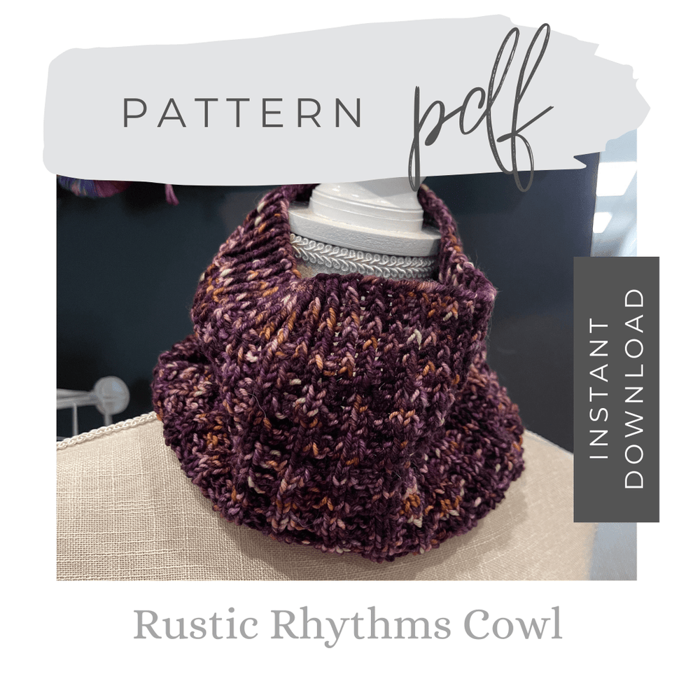 Rustic Yarn Rustic Rhythms Cowl - Digital Pattern – Mountaintop Yarn