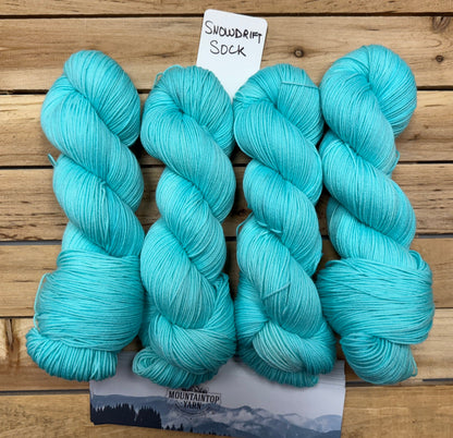 Mountaintop Yarn Snowdrift Select Sock Arctic Mist Yarn