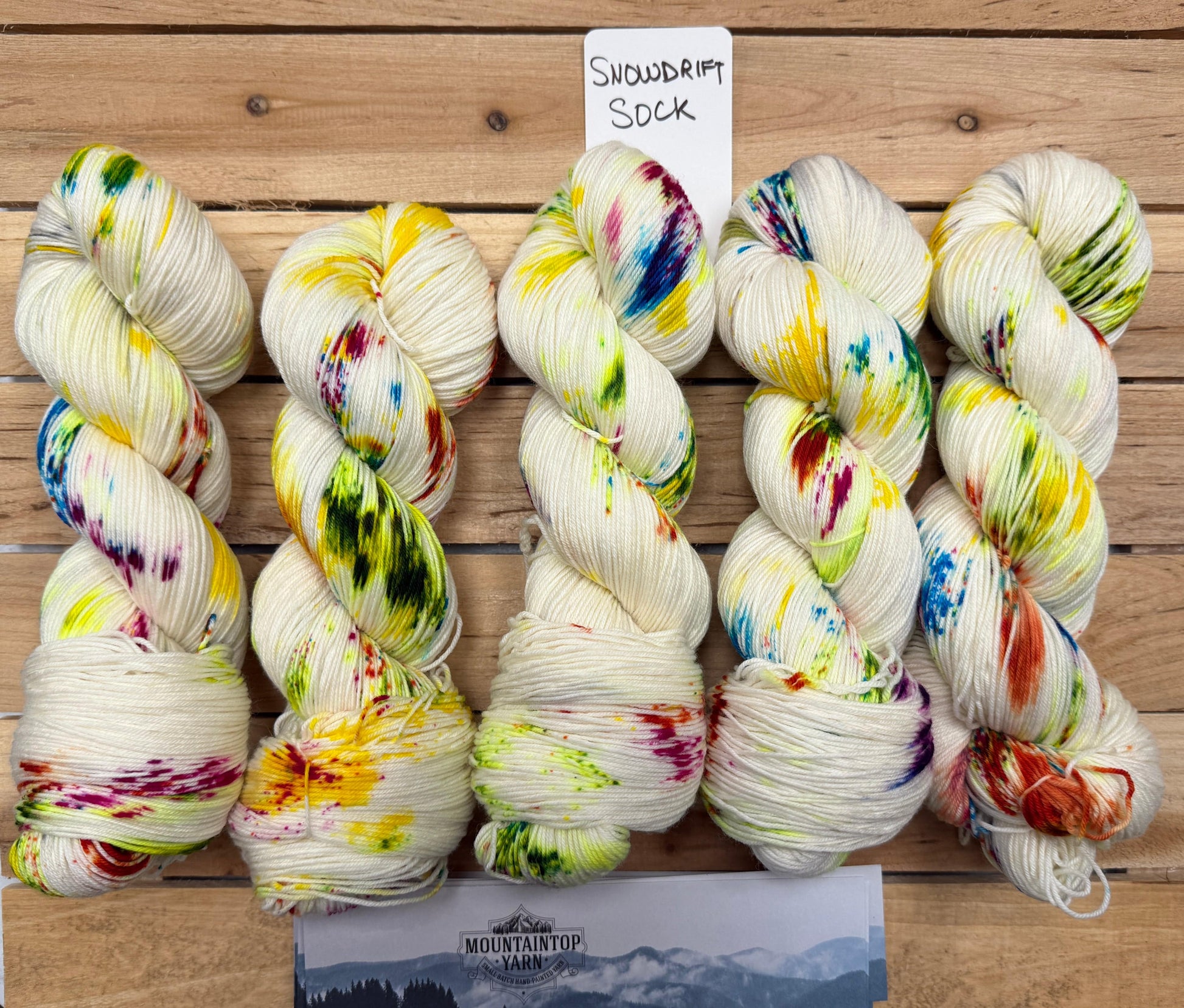 Mountaintop Yarn Snowdrift Select Sock Art Class Yarn