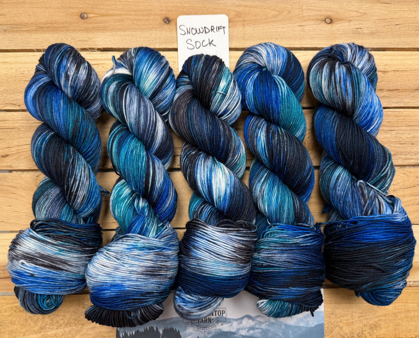 Mountaintop Yarn Snowdrift Select Sock Lowcountry Blues Yarn