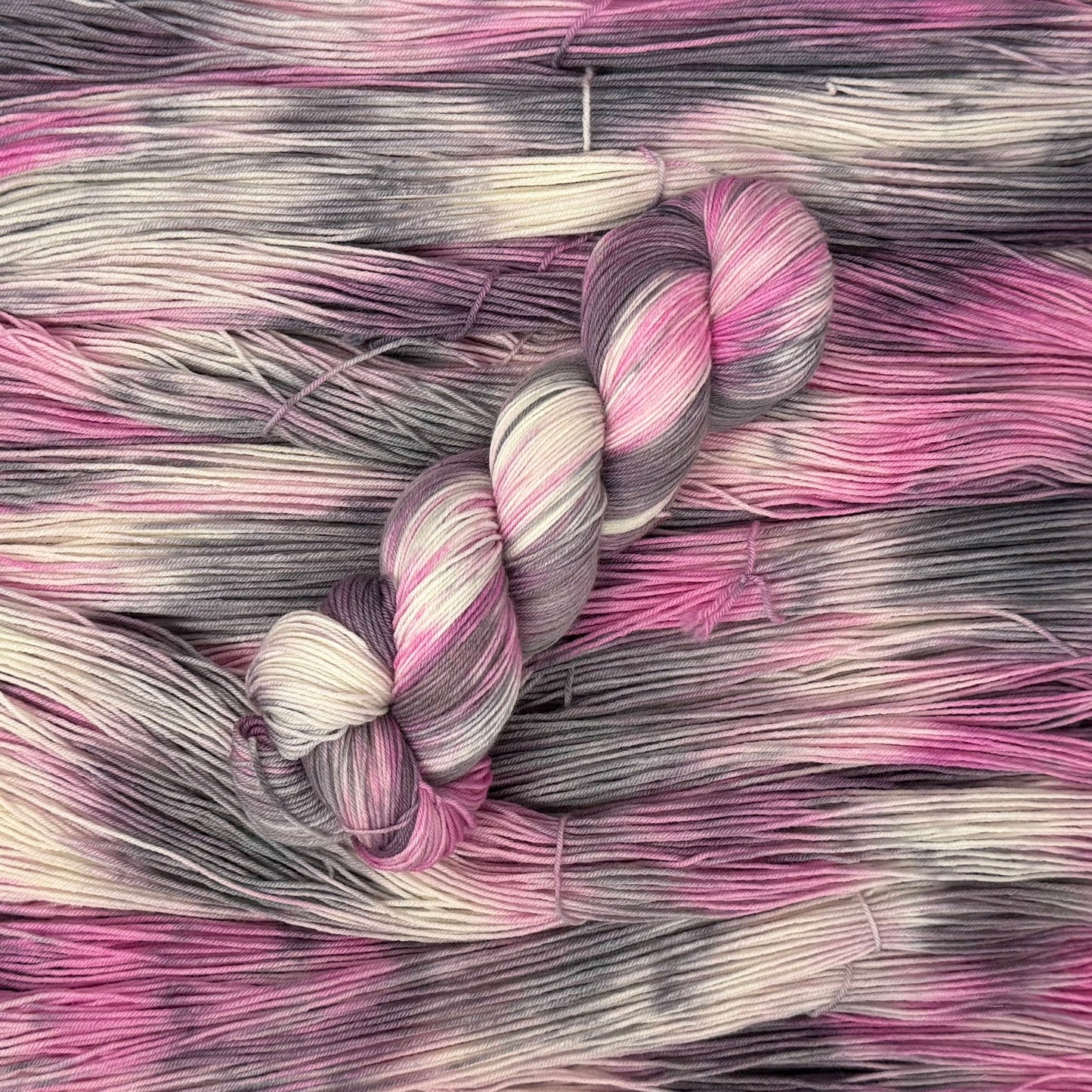 Mountaintop Yarn Snowdrift Select Sock Pink Tourmaline Yarn
