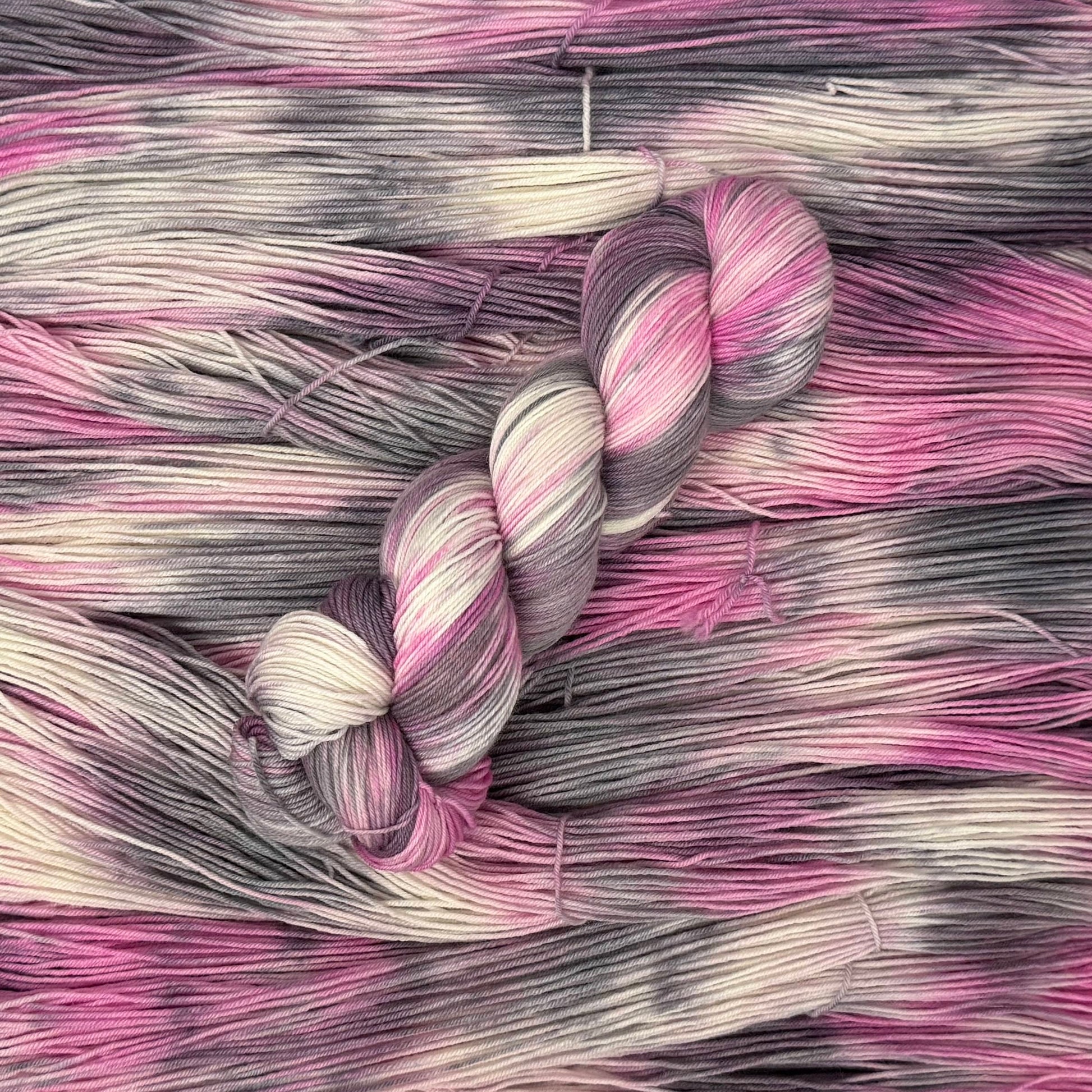 Mountaintop Yarn Snowdrift Select Sock Pink Tourmaline Yarn