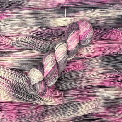 Mountaintop Yarn Snowdrift Select Sock Pink Tourmaline Yarn