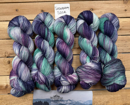 Mountaintop Yarn Snowdrift Select Sock Serenity Yarn