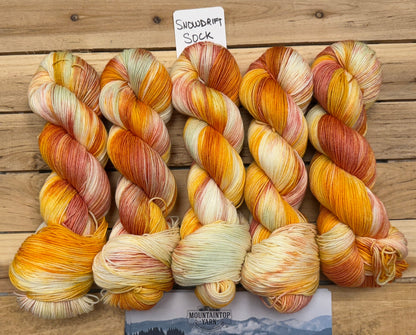 Mountaintop Yarn Snowdrift Select Sock Summer Citrus Yarn