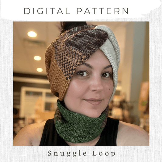 Mountaintop Yarn Snuggle Loop - Digital Knitting Pattern Needlecraft Patterns