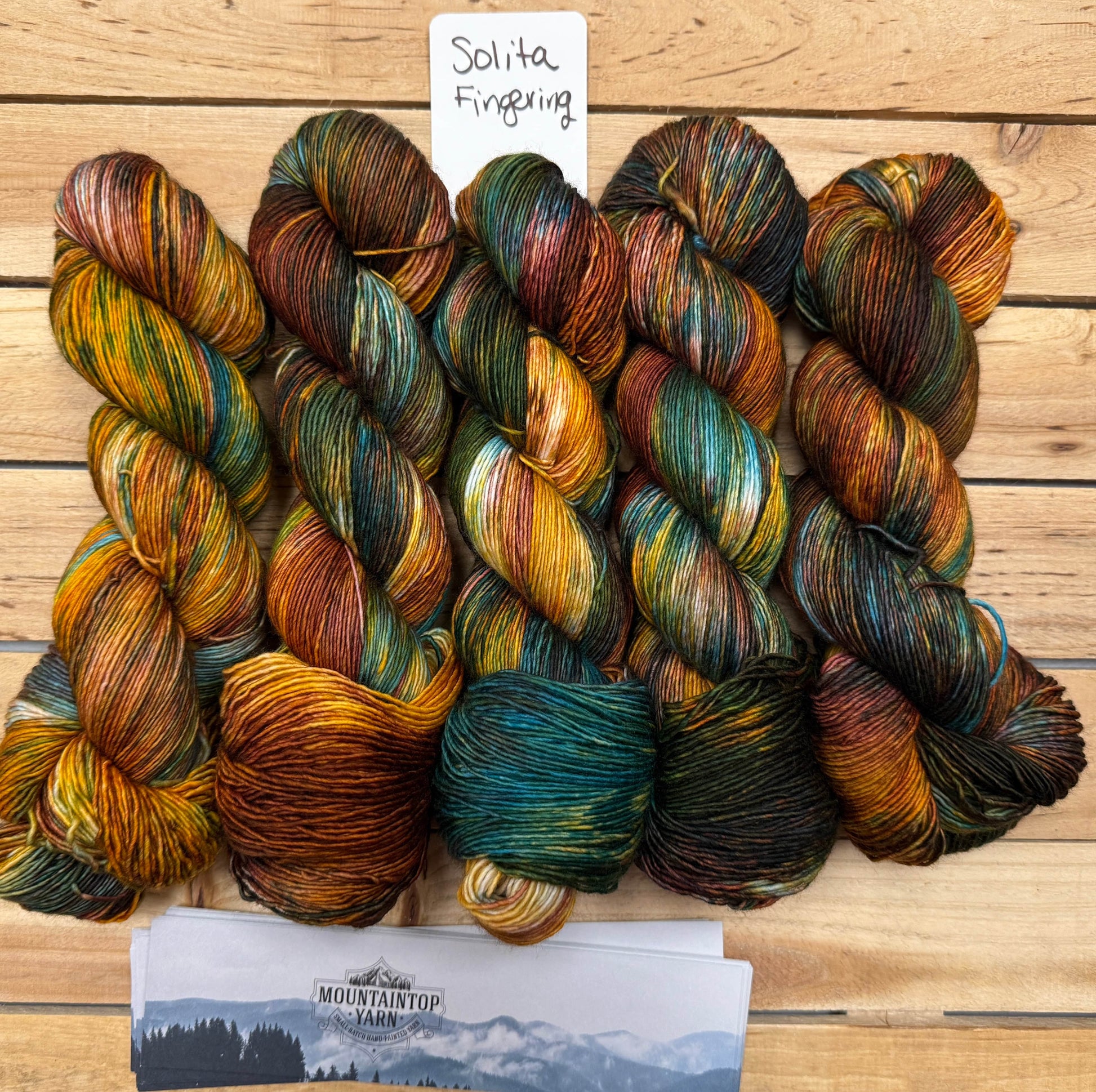 Mountaintop Yarn Solita Fingering Campfire Nights Yarn