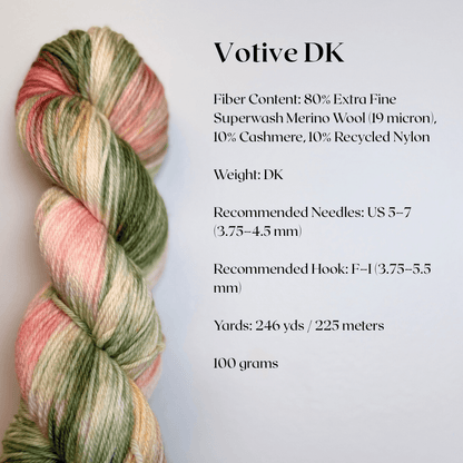 Mountaintop Yarn Votive DK Bouquet Toss Yarn