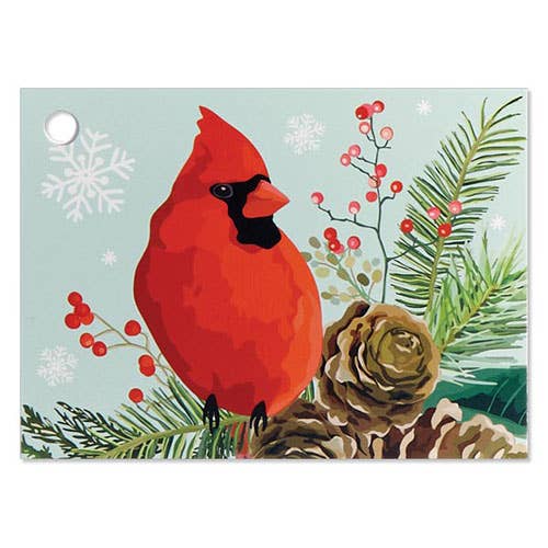 Nashville Wraps Majestic Cardinal Christmas Print Gift Enclosure Cards Paper products