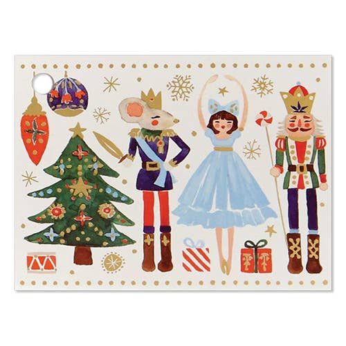 Nashville Wraps Nutcracker Dance Christmas Print Gift Enclosure Cards Paper products