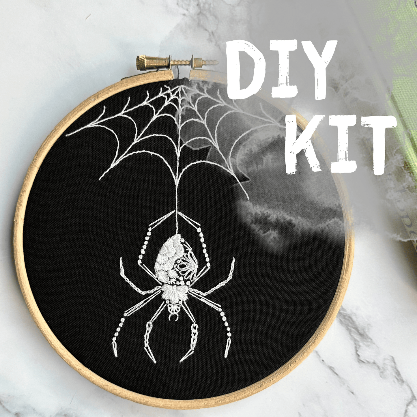 Nest Embirdery Orb Weaver Embroidery Kit Embroidery Kit