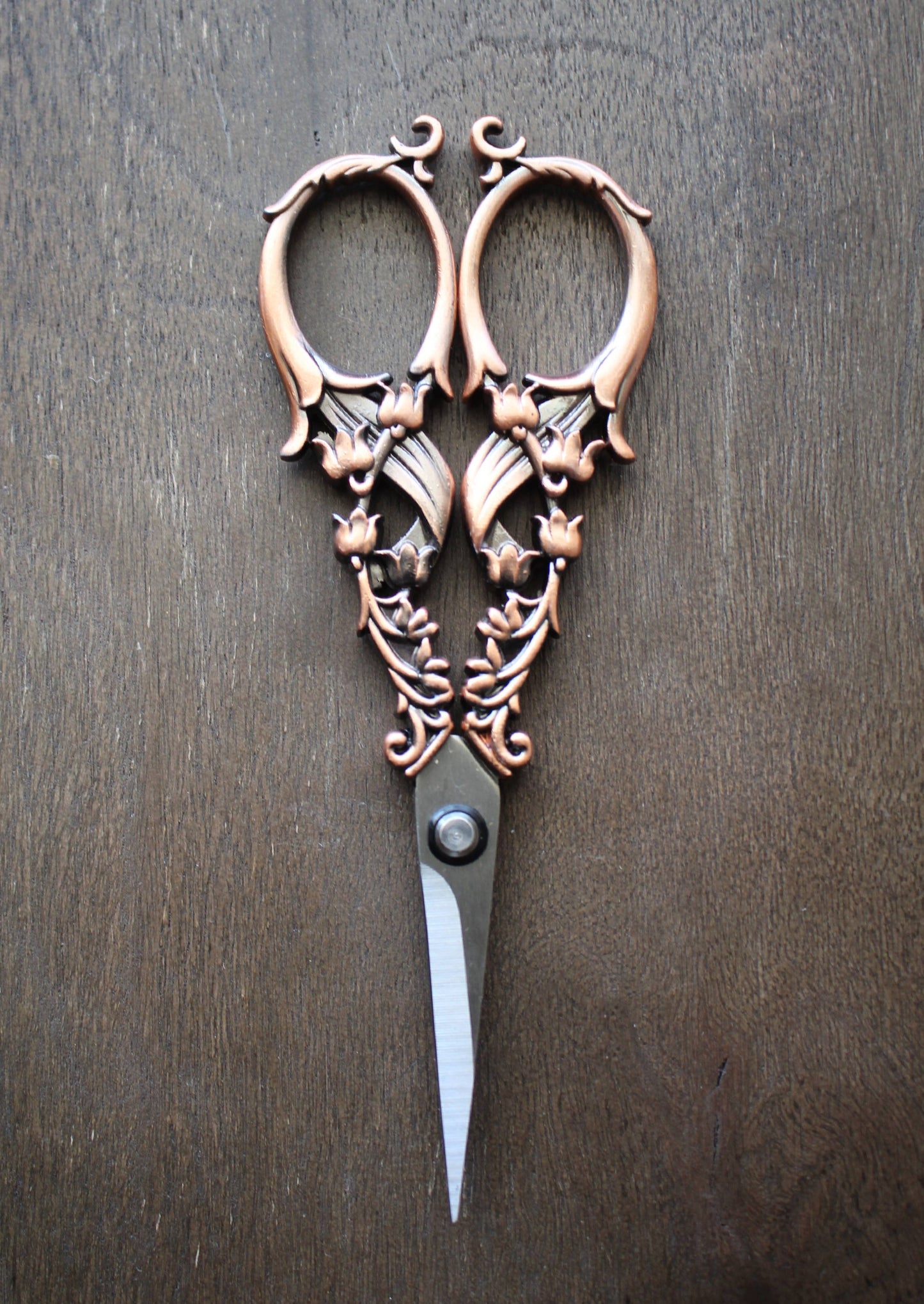 NNK Press Antique Copper Tulip Garden Embroidery Scissors Scissors