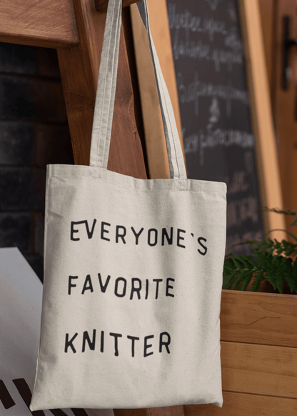 NNK Press Everyone's Favorite Knitter Tote Tote Bags