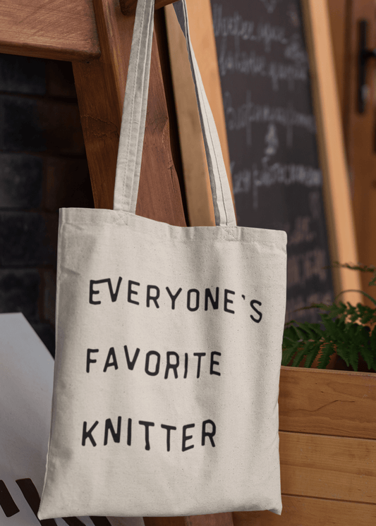 NNK Press Everyone's Favorite Knitter Tote Tote Bags