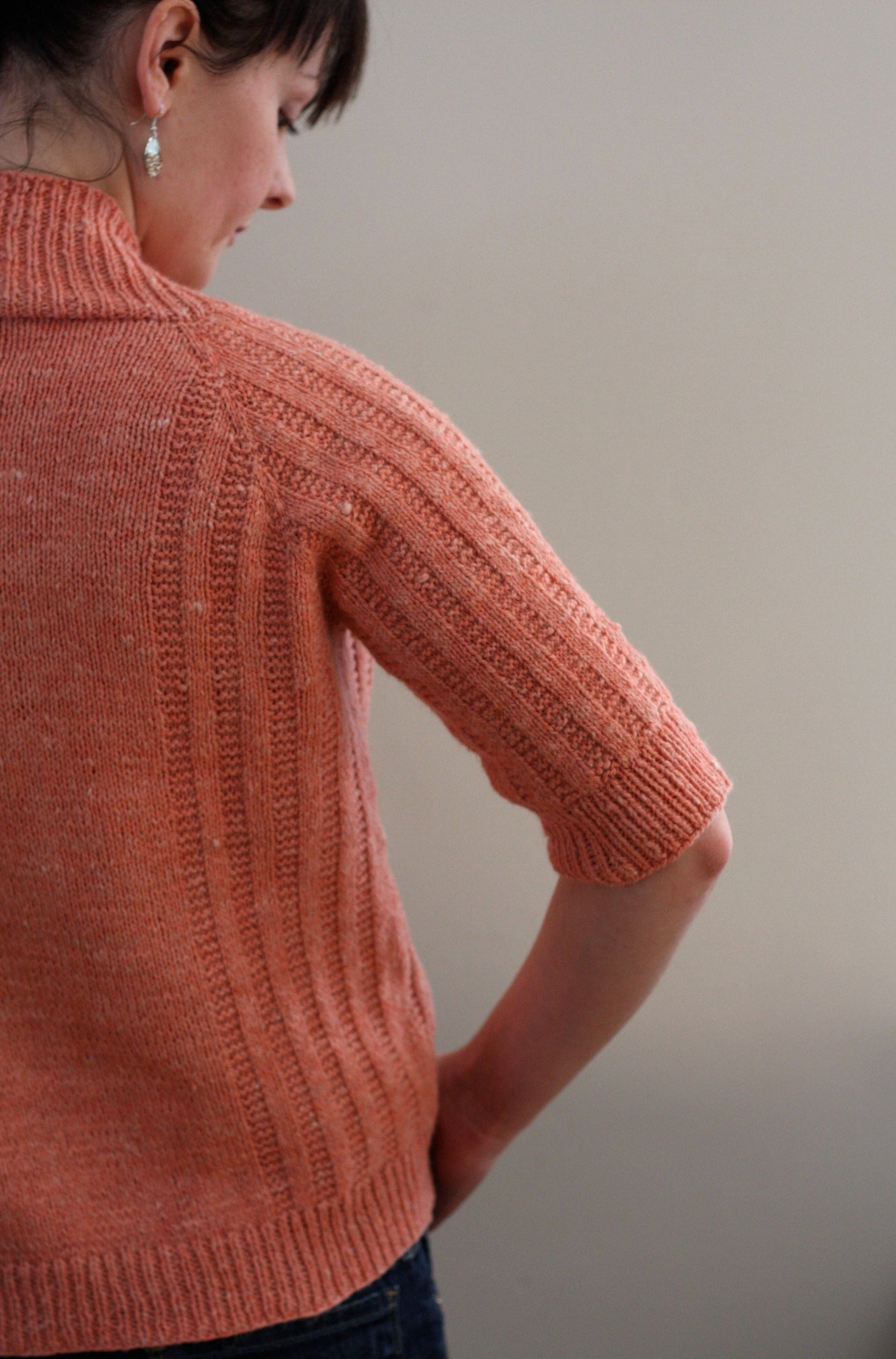 NNK Press Pack of 12 Spring Ribbed Cardigan Knitting Pattern Book