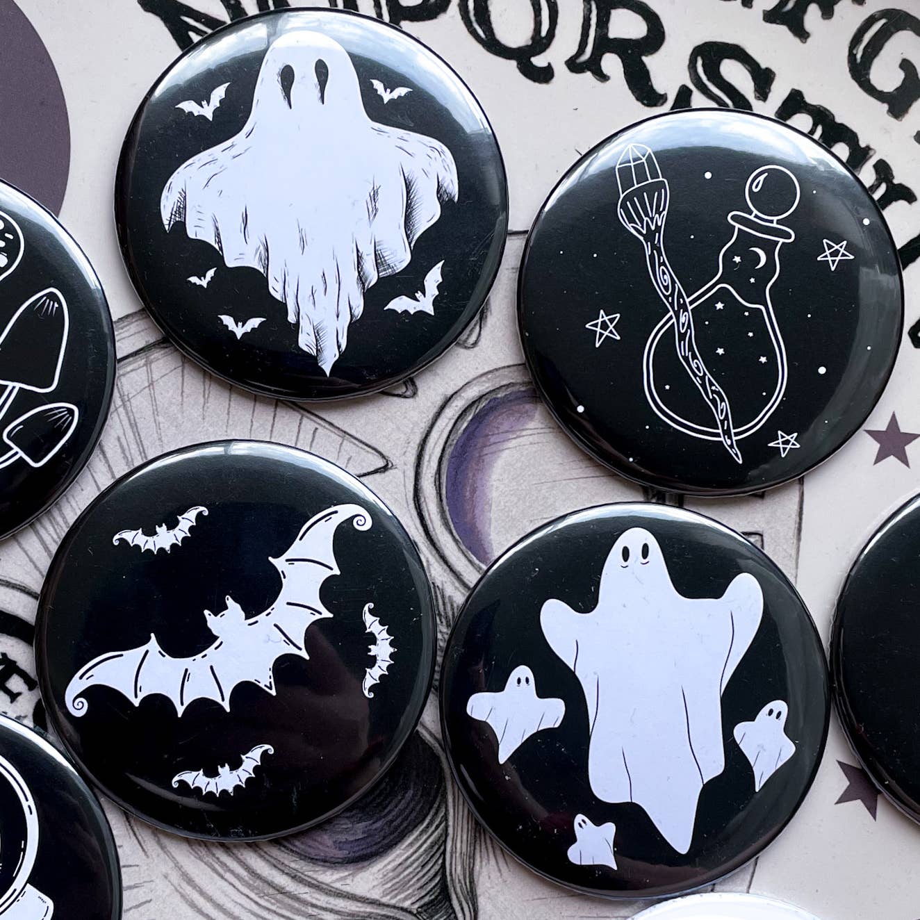 Occult Box ghosts Gothic Compact Mirrors Mirror