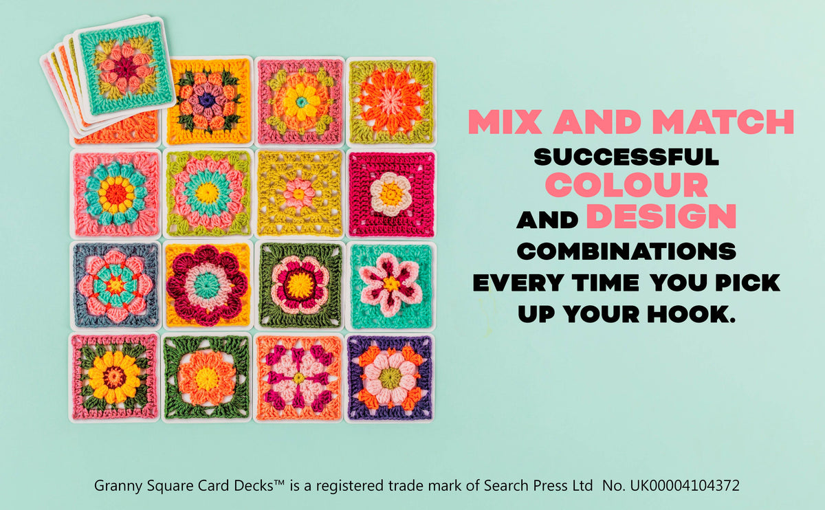 Penguin Random House LLC Granny Square Flowers Card Deck Patterns