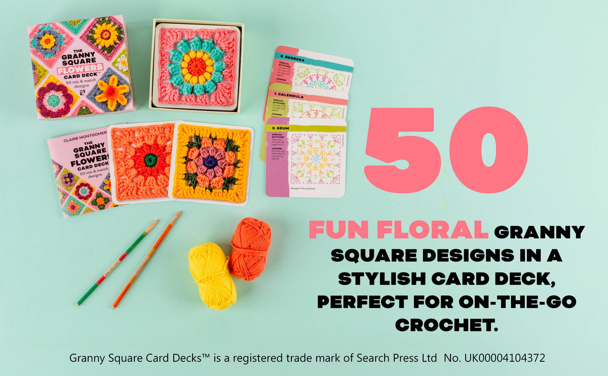Penguin Random House LLC Granny Square Flowers Card Deck Patterns