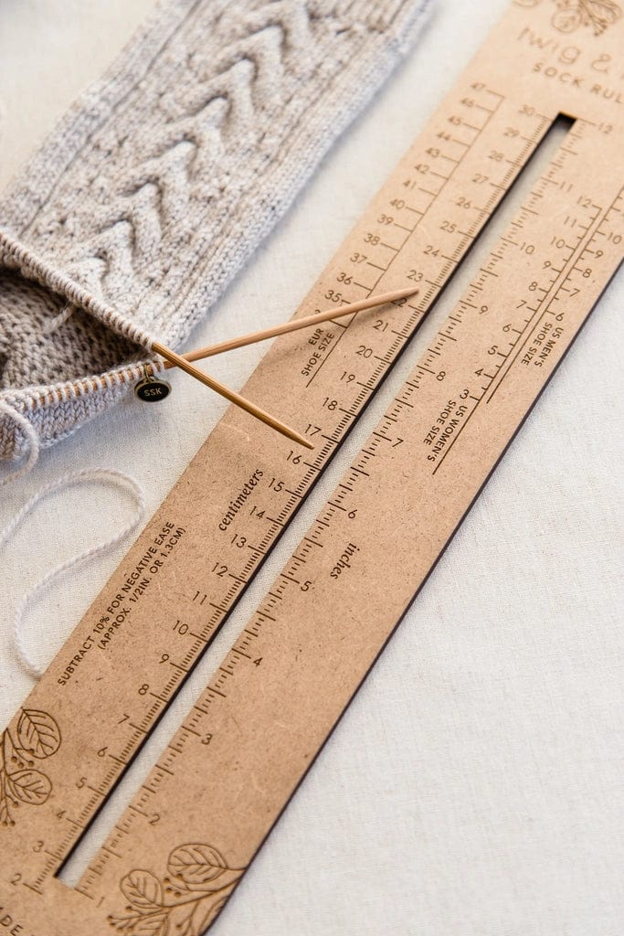 Quince & Co. Sock Sizing Ruler