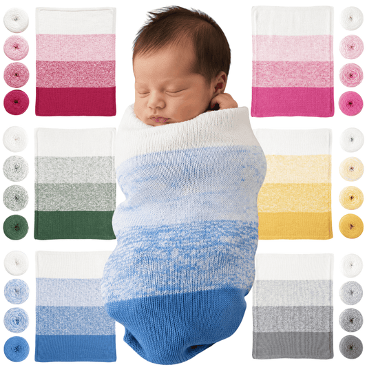 Revolution Fibers Baby Bloom | Gradient Yarn Baby Blanket Kit Knitting Kits