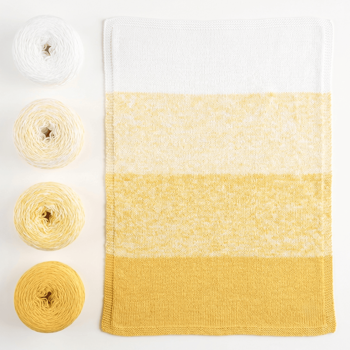 Revolution Fibers Honey Bees Baby Bloom | Gradient Yarn Baby Blanket Kit Knitting Kits