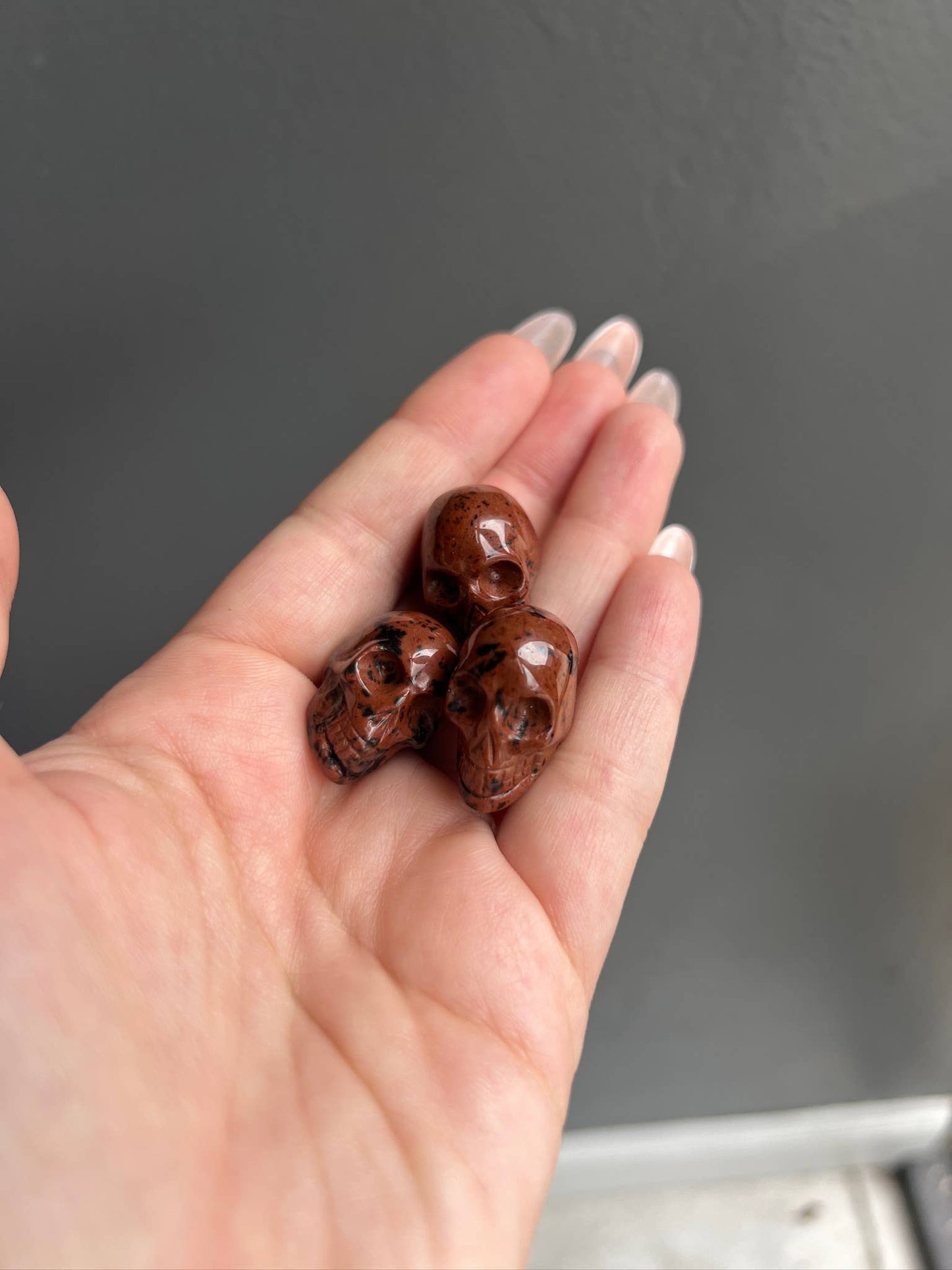 Sapphire & Sage Mahogany Obsidian Mini Crystal Skull Crystals