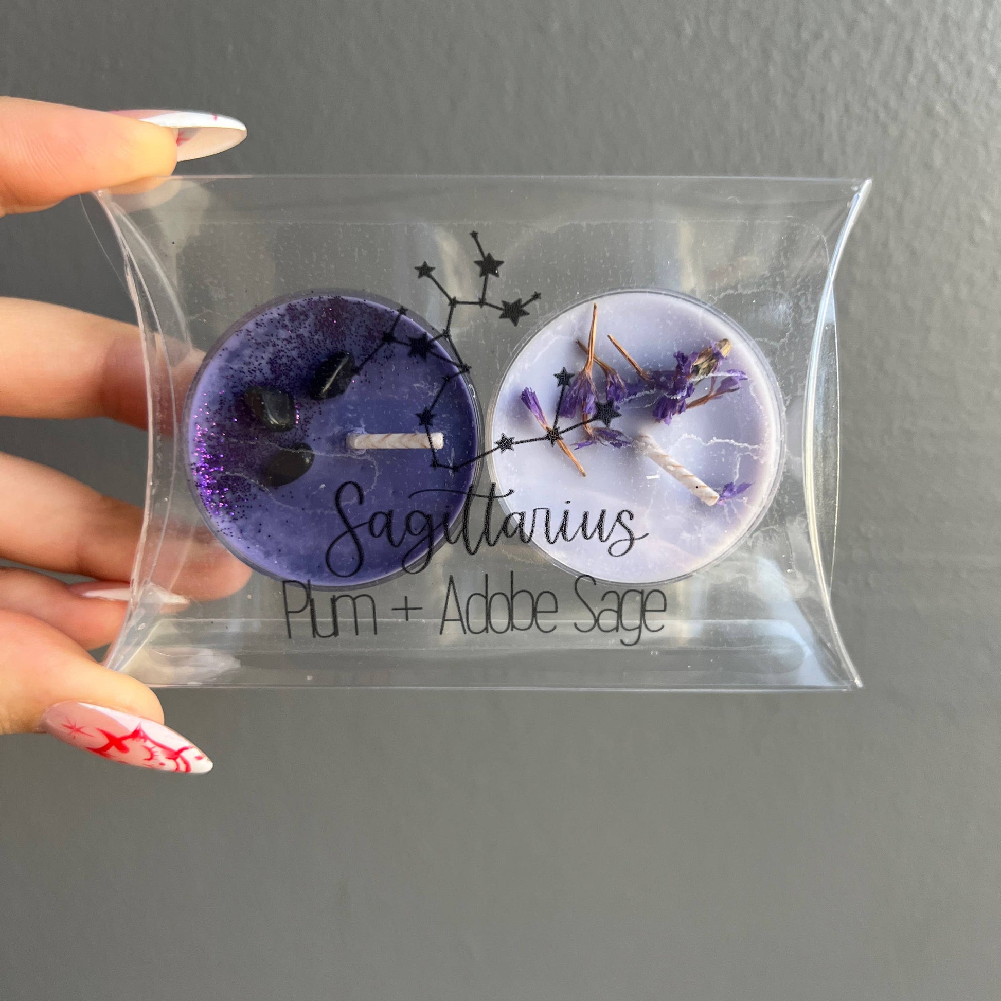 Sapphire & Sage Sagittarius Zodiac Tea Light Candle Set Candle