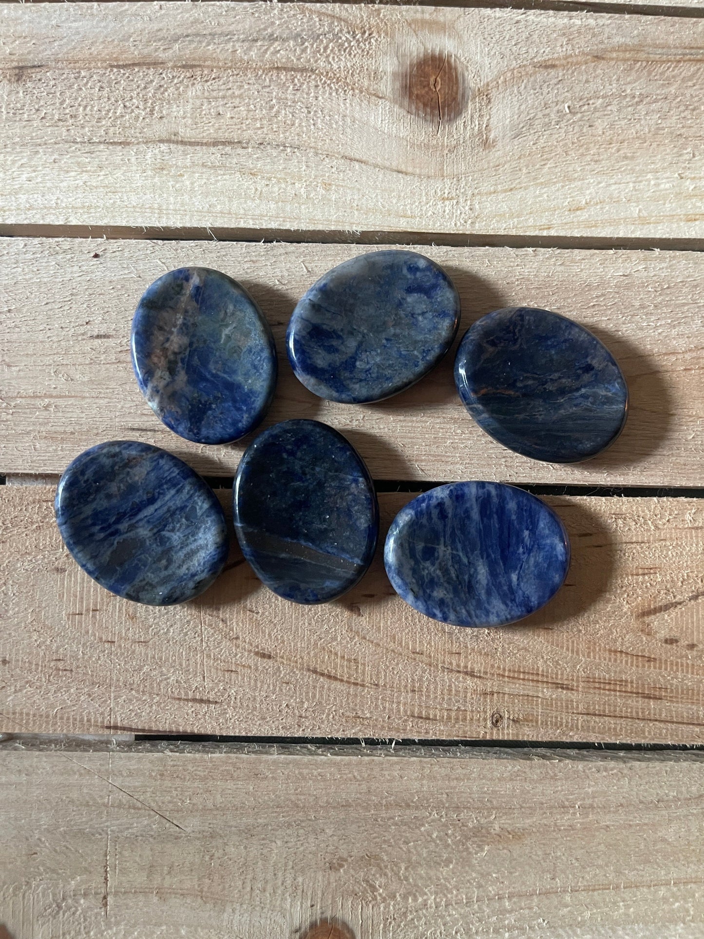 Sapphire & Sage Sodalite Crystal Worry Stone Crystals