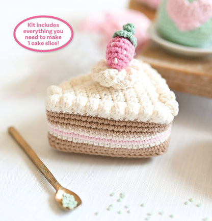 Schiffer Publishing Crochet Café Amigurumi Kit Cake Slice Craft Kits
