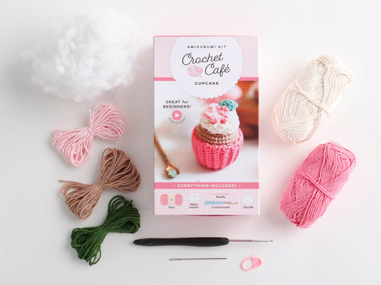 Schiffer Publishing Crochet Café Amigurumi Kit Cupcake Craft Kits