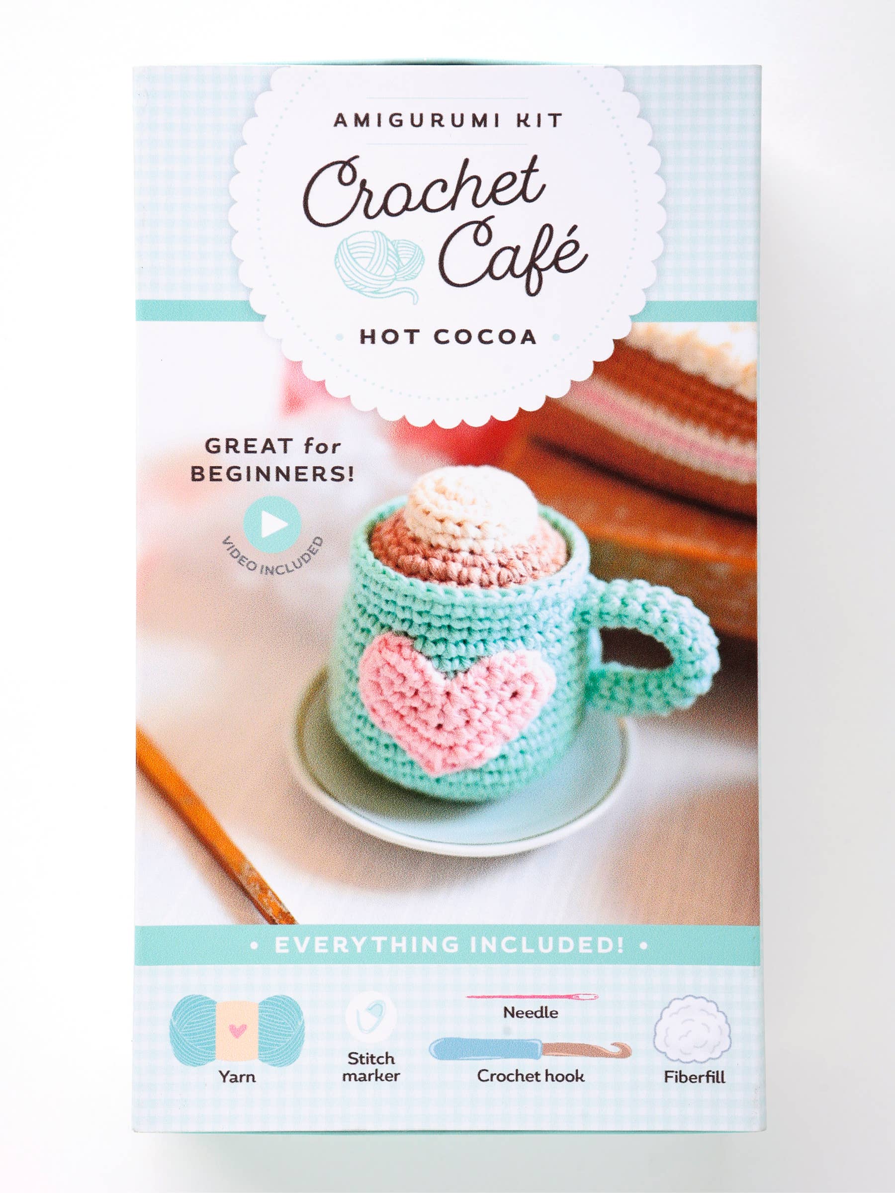 Schiffer Publishing Crochet Café Amigurumi Kit Hot Cocoa Craft Kits
