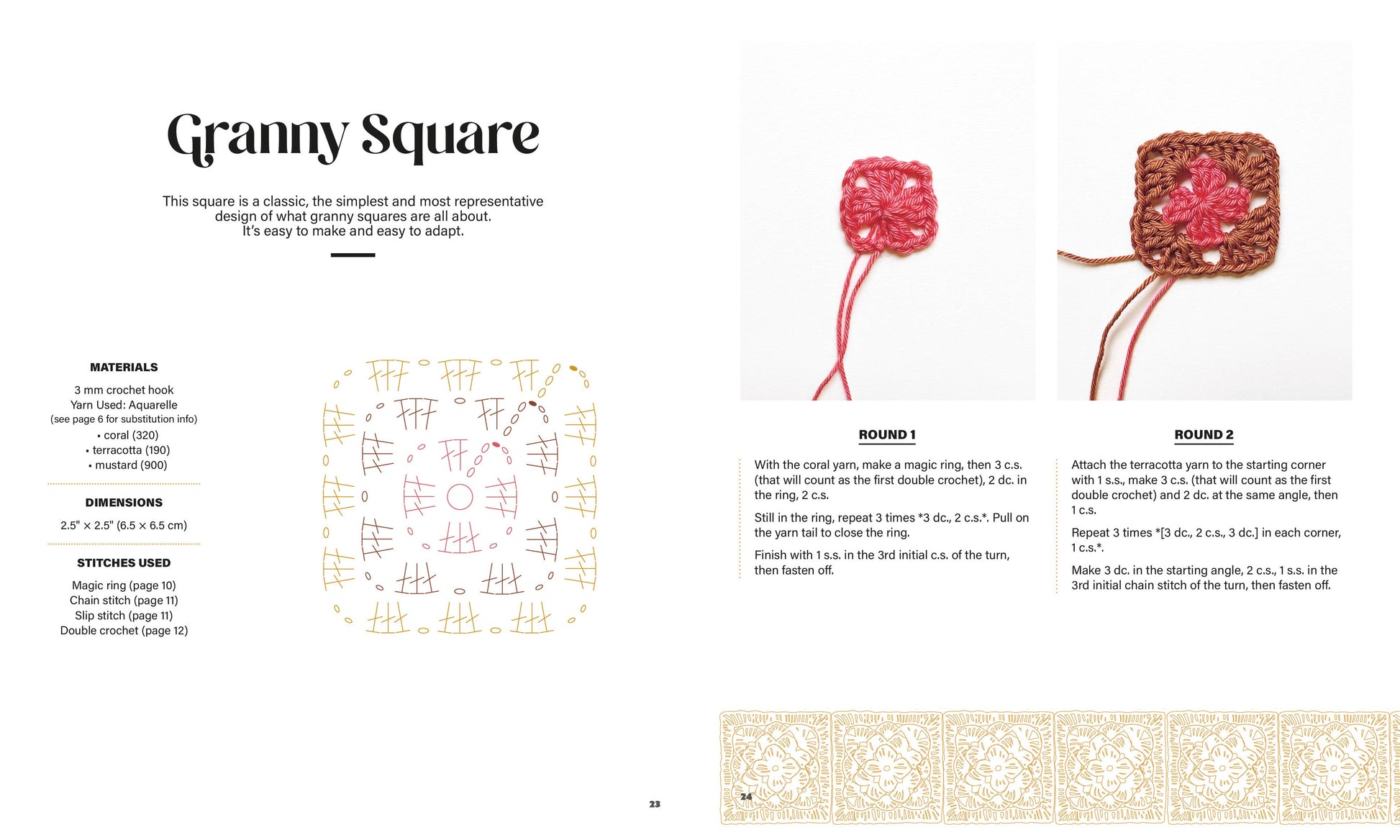 Schiffer Publishing Granny Square Style Book