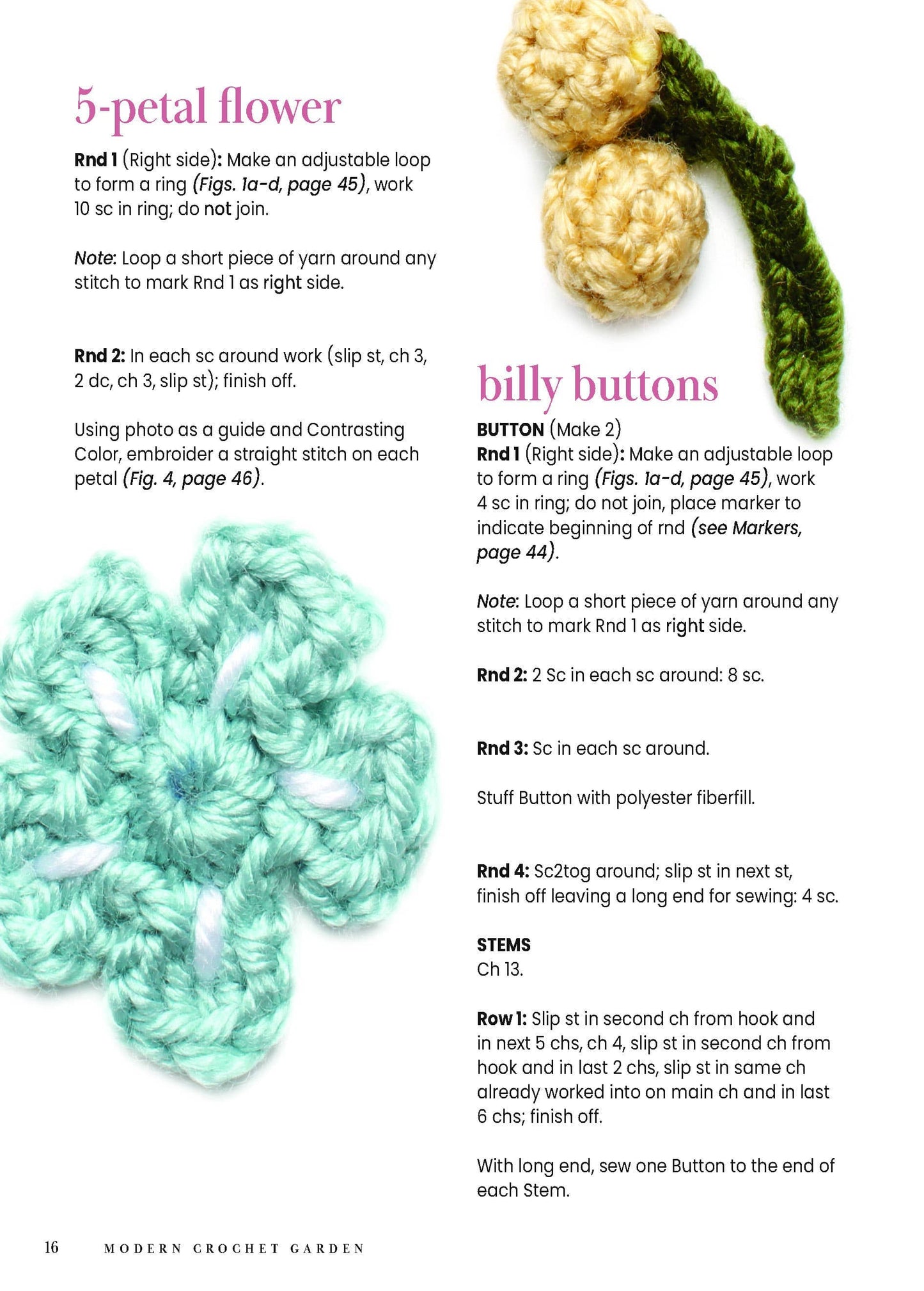 Schiffer Publishing Modern Crochet Garden Book