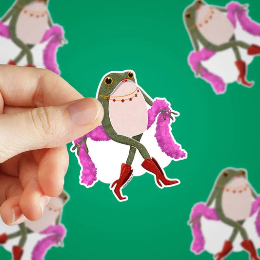 Stick With Finn Demure Frogson Sticker Sticker