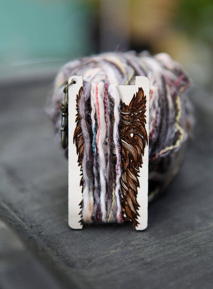 Sunrise Grove Alpaca Spinners Maple WPI Ruler for Yarn Gauge Control Gauge Rulers