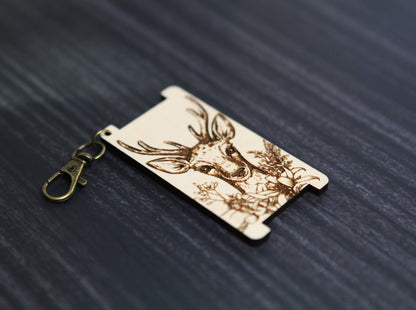 Sunrise Grove Forest Deer Spinners Maple WPI Ruler Yarn Gauge Control Gauge Rulers