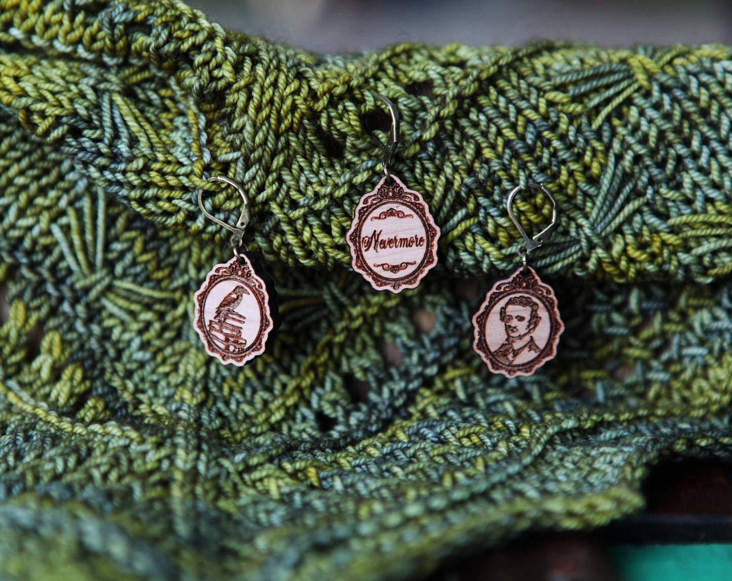 Sunrise Grove Poe Raven Knitting Keepers & Crochet Stitch Markers Stitch markers