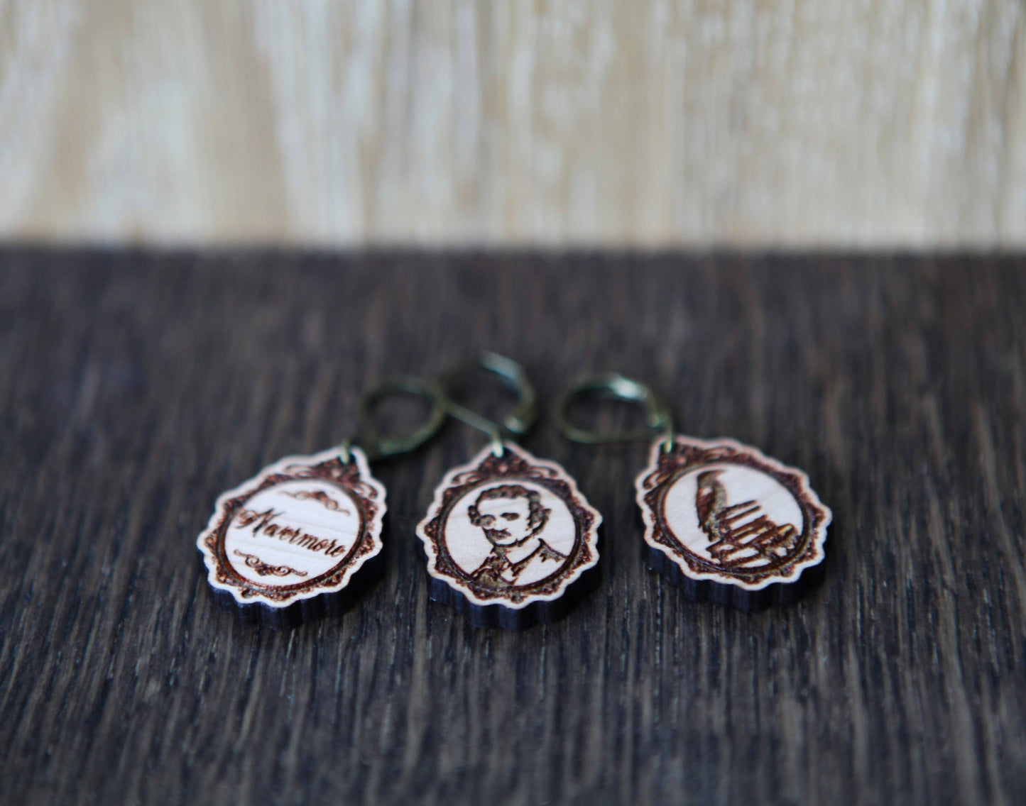 Sunrise Grove Poe Raven Knitting Keepers & Crochet Stitch Markers Stitch markers