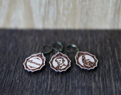 Sunrise Grove Poe Raven Knitting Keepers & Crochet Stitch Markers Stitch markers