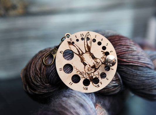 Sunrise Grove Rabbit in Forest Needle Gauge with Bronze Clasp Gauge Rulers