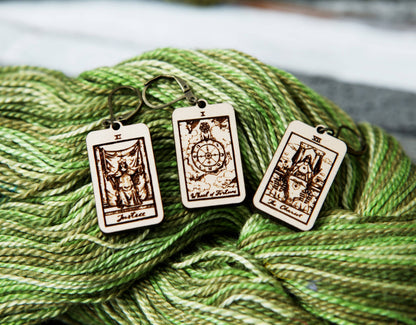 Sunrise Grove Tarot Knitting Progress Keepers & Stitch Markers Set of 3 Notions and Tools