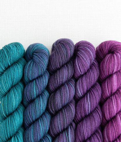 SweetGeorgia Yarns Inc. Party of Five / Tough Love / Mini-Skein Set Yarn