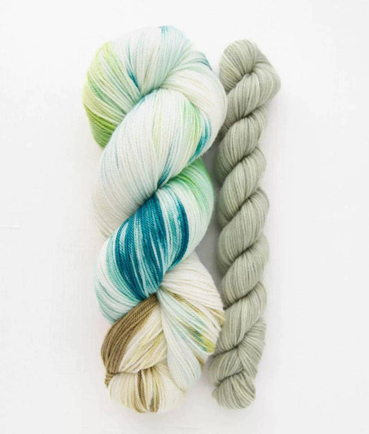 SweetGeorgia Yarns Inc. Sock Kit / Tough Love Sock / Midnight Fern