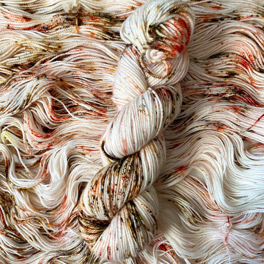 The Crochet Cove Plush Fingering Llama Speckle Yarn