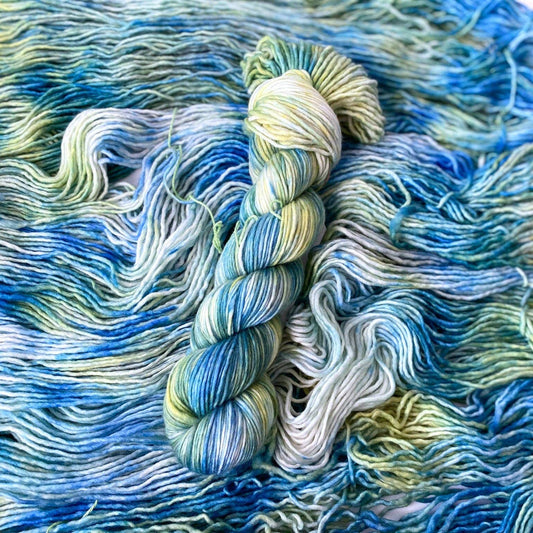 The Crochet Cove Silky Fingering April Showers Yarn