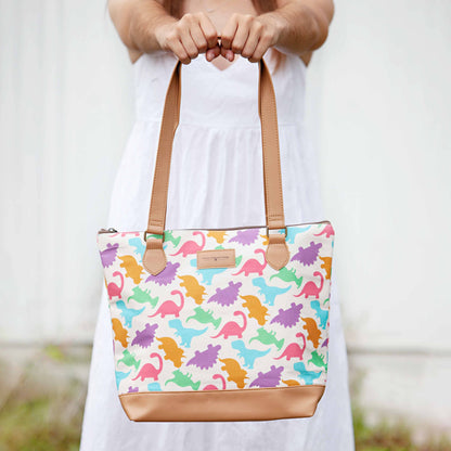 Twice Sheared Sheep Dino Mega Trinity Bag – Large Zippered Knitting Project Bag Bags