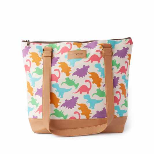 Twice Sheared Sheep Dino Mega Trinity Bag – Large Zippered Knitting Project Bag Bags