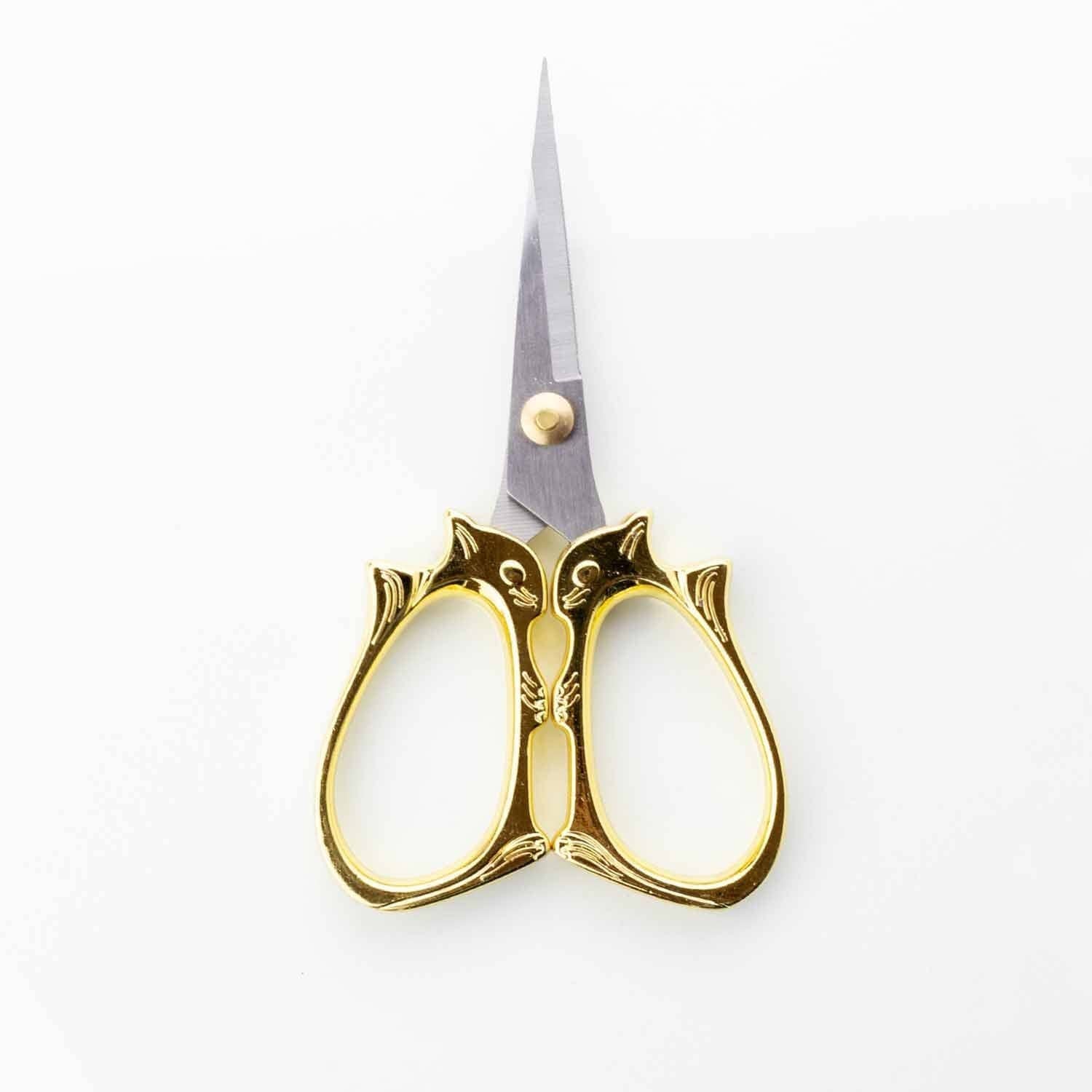 Twice Sheared Sheep Golden Cat Embroidery Scissors Scissors