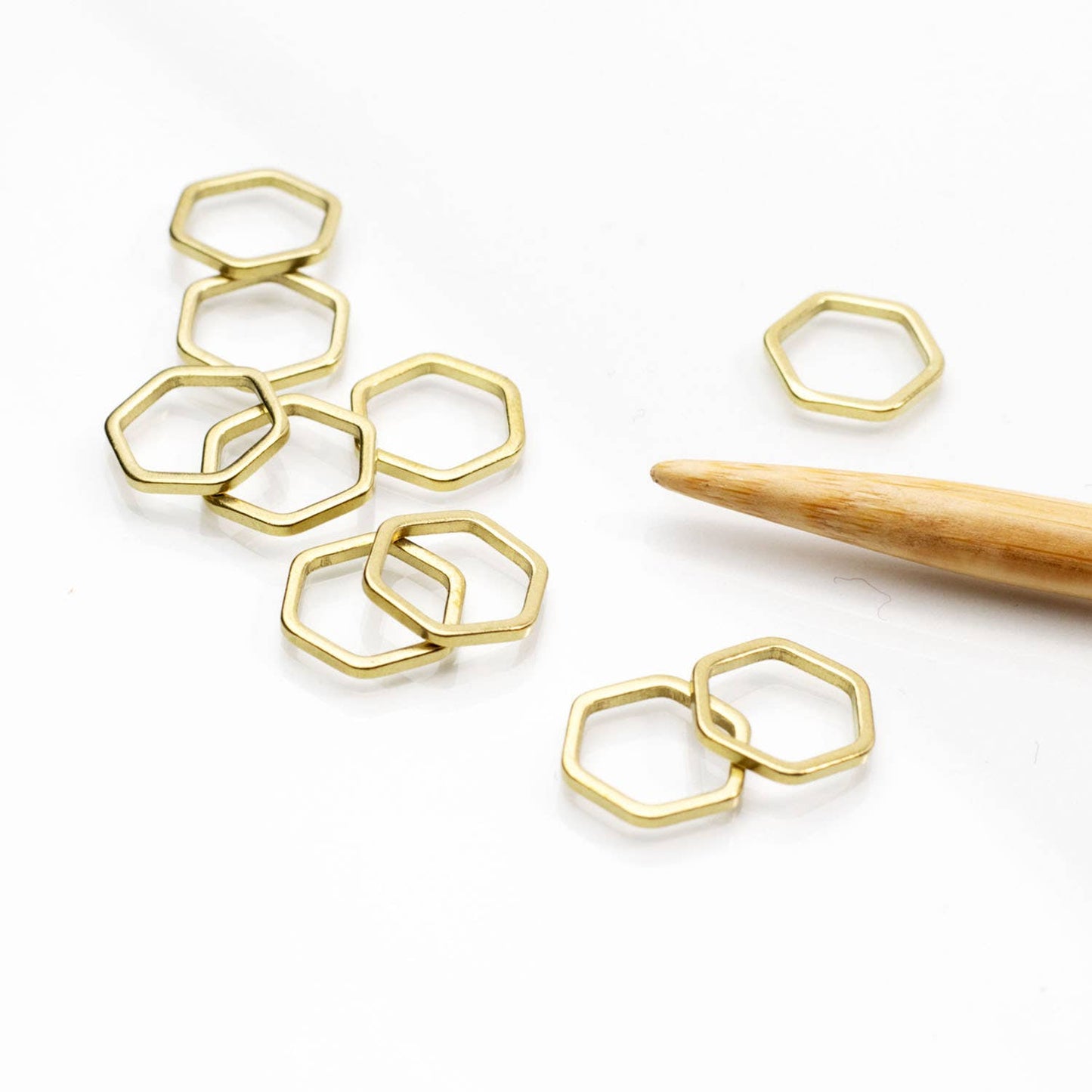 Twice Sheared Sheep Honeycomb Simple Stitch Markers Stitch markers